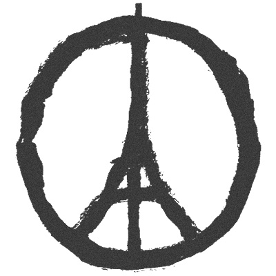 Peace for Paris symbol by Jean Jullien.